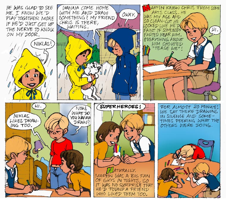 Martin was glad to see me.