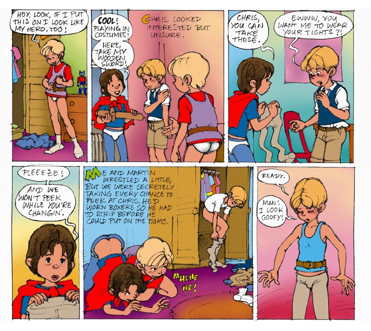 Cool! Playing in costumes!