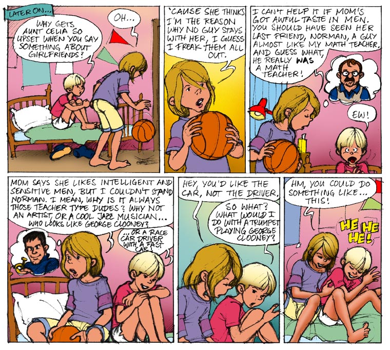 Why gets Aunt Celia so upset?