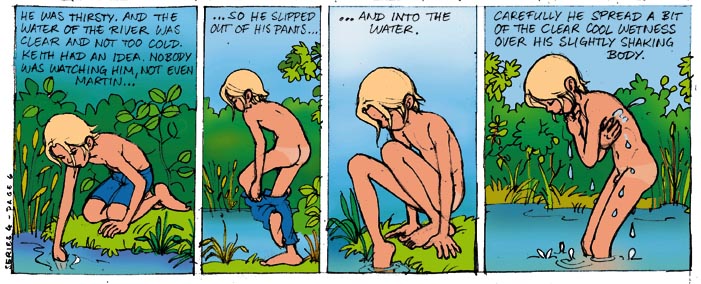 The water was clear and not too cold