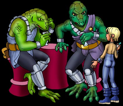 "Good afternoon, gentle --uh -- men."