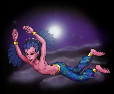 Arion shot into the sky.