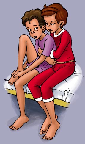 Jason's arms came from behind.