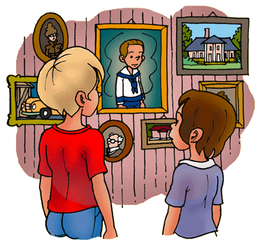 Niklas and Martin looked at the pictures.