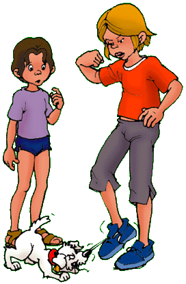 Fix managed to grab hold of Keith' shoelace.